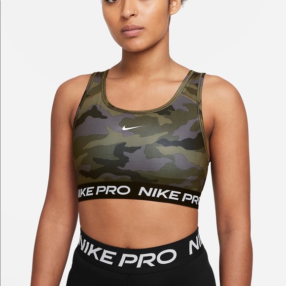 Nike Pro Swish Camo Sportsbra Size L